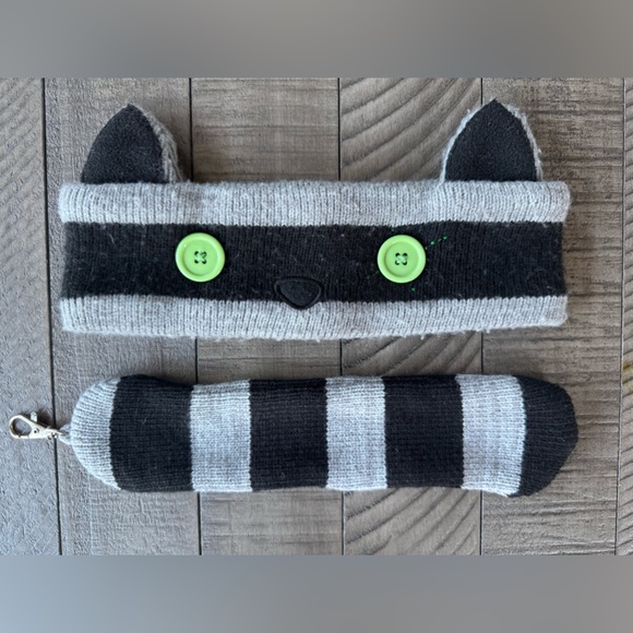 Raccoon Headband & Tail Set - Picture 1 of 8